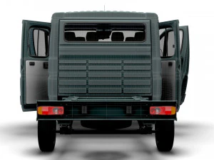 Fiat Ducato Chassis Truck CrCab 3450WB HQInterior 2023 3D Model