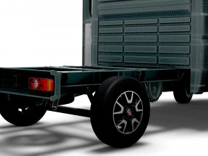 Fiat Ducato Chassis Truck CrCab 3450WB HQInterior 2023 3D Model