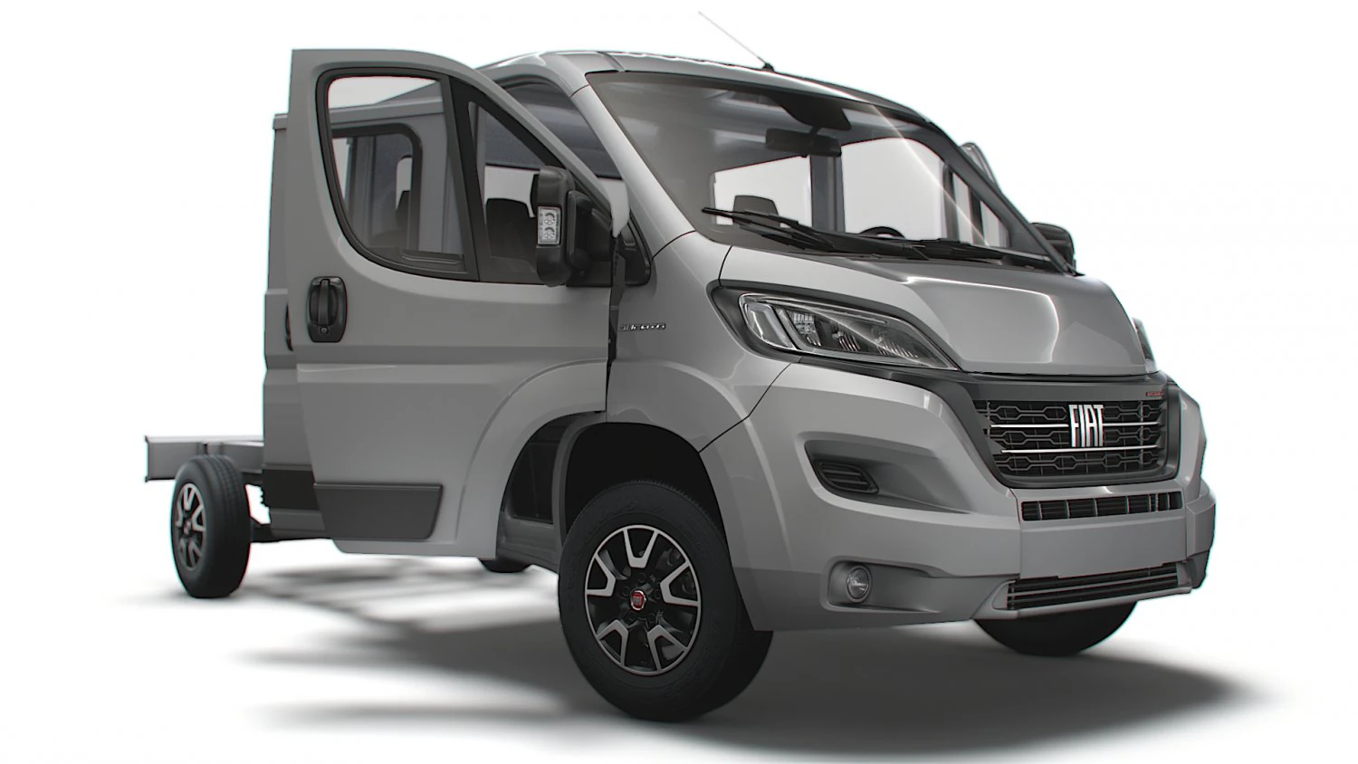 Fiat Ducato Chassis Truck CrCab 4035WB HQInterior 2023 3D Model .c4d .max .obj .3ds .fbx .stl .blend 