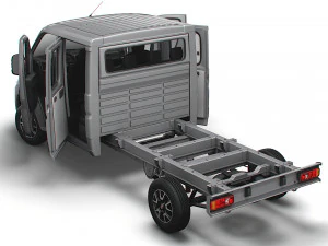 Fiat Ducato Chassis Truck CrCab 4035WB HQInterior 2023 3D Model