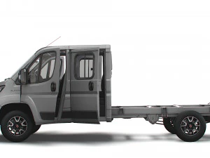Fiat Ducato Chassis Truck CrCab 4035WB HQInterior 2023 3D Model