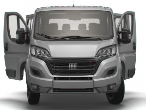 Fiat Ducato Chassis Truck CrCab 4035WB HQInterior 2023 3D Model