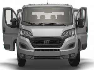 Fiat Ducato Chassis Truck CrCab 4035WB HQInterior 2023 3D Model
