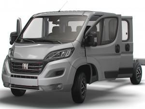 Fiat Ducato Chassis Truck CrCab 4035WB HQInterior 2023 3D Model