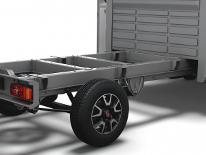 Fiat Ducato Chassis Truck CrCab 4035WB HQInterior 2023 3D Model