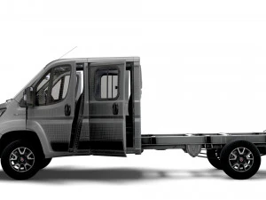 Fiat Ducato Chassis Truck CrCab 4035WB HQInterior 2023 3D Model