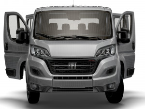 Fiat Ducato Chassis Truck CrCab 4035WB HQInterior 2023 3D Model