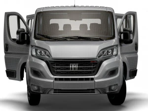 Fiat Ducato Chassis Truck CrCab 4035WB HQInterior 2023 3D Model