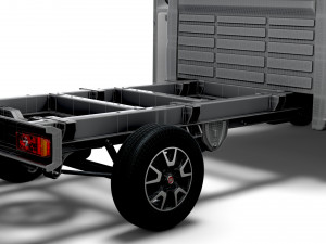 Fiat Ducato Chassis Truck CrCab 4035WB HQInterior 2023 3D Model