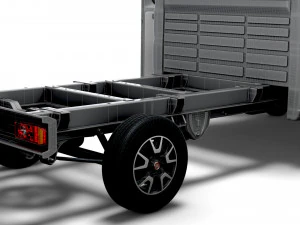 Fiat Ducato Chassis Truck CrCab 4035WB HQInterior 2023 3D Model