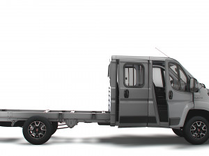 Fiat Ducato Chassis Truck CrCab 4035WBXL HQInterior 2023 Model 3D