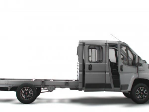 Fiat Ducato Chassis Truck CrCab 4035WBXL HQInterior 2023 3D Model