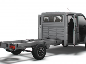 Fiat Ducato Chassis Truck CrCab 4035WBXL HQInterior 2023 Model 3D