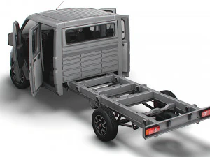 Fiat Ducato Chassis Truck CrCab 4035WBXL HQInterior 2023 3D Model