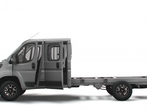 Fiat Ducato Chassis Truck CrCab 4035WBXL HQInterior 2023 Model 3D