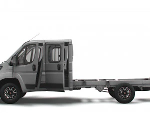 Fiat Ducato Chassis Truck CrCab 4035WBXL HQInterior 2023 3D Model