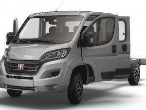 Fiat Ducato Chassis Truck CrCab 4035WBXL HQInterior 2023 Model 3D