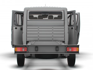 Fiat Ducato Chassis Truck CrCab 4035WBXL HQInterior 2023 Model 3D