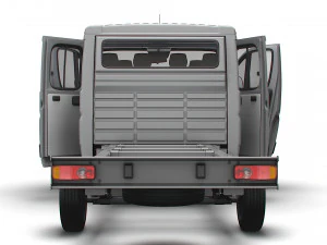 Fiat Ducato Chassis Truck CrCab 4035WBXL HQInterior 2023 3D Model