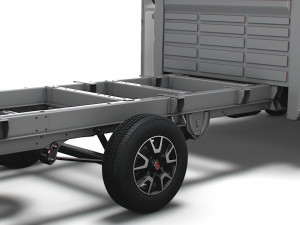 Fiat Ducato Chassis Truck CrCab 4035WBXL HQInterior 2023 Model 3D