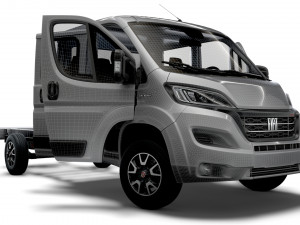Fiat Ducato Chassis Truck CrCab 4035WBXL HQInterior 2023 Model 3D
