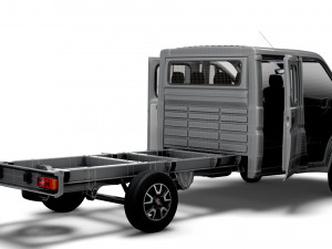 Fiat Ducato Chassis Truck CrCab 4035WBXL HQInterior 2023 Model 3D