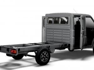 Fiat Ducato Chassis Truck CrCab 4035WBXL HQInterior 2023 3D Model