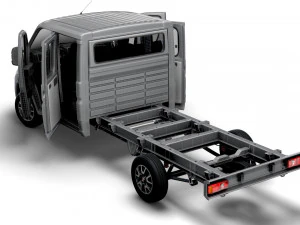 Fiat Ducato Chassis Truck CrCab 4035WBXL HQInterior 2023 3D Model