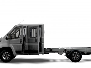 Fiat Ducato Chassis Truck CrCab 4035WBXL HQInterior 2023 Model 3D