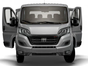 Fiat Ducato Chassis Truck CrCab 4035WBXL HQInterior 2023 3D Model