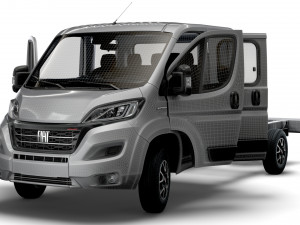 Fiat Ducato Chassis Truck CrCab 4035WBXL HQInterior 2023 Model 3D