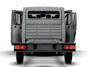 Fiat Ducato Chassis Truck CrCab 4035WBXL HQInterior 2023 Model 3D