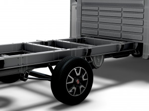 Fiat Ducato Chassis Truck CrCab 4035WBXL HQInterior 2023 Model 3D