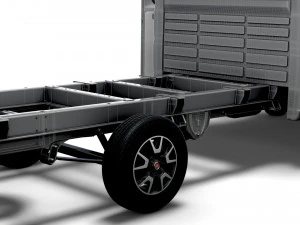 Fiat Ducato Chassis Truck CrCab 4035WBXL HQInterior 2023 3D Model