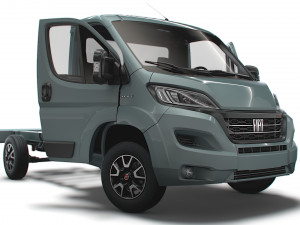 Fiat Ducato Chassis Truck SCab 3450WB HQInterior 2023 Modelo 3D