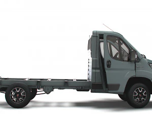 Fiat Ducato Chassis Truck SCab 3450WB HQInterior 2023 3D Model