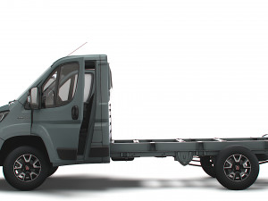Fiat Ducato Chassis Truck SCab 3450WB HQInterior 2023 3D 모델