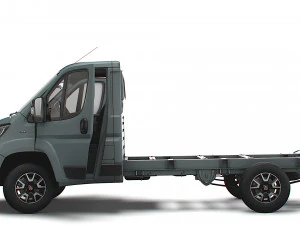 Fiat Ducato Chassis Truck SCab 3450WB HQInterior 2023 3D Model