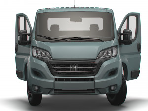 Fiat Ducato Chassis Truck SCab 3450WB HQInterior 2023 3D 모델