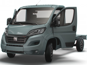 Fiat Ducato Chassis Truck SCab 3450WB HQInterior 2023 3D 모델