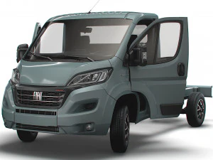 Fiat Ducato Chassis Truck SCab 3450WB HQInterior 2023 3D Model