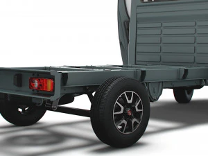 Fiat Ducato Chassis Truck SCab 3450WB HQInterior 2023 3D Model