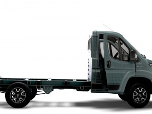 Fiat Ducato Chassis Truck SCab 3450WB HQInterior 2023 3D 모델