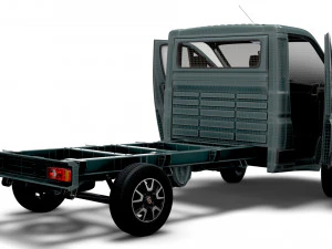 Fiat Ducato Chassis Truck SCab 3450WB HQInterior 2023 3D Model