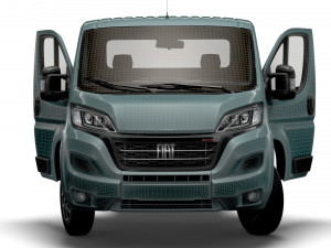 Fiat Ducato Chassis Truck SCab 3450WB HQInterior 2023 3D 모델