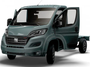 Fiat Ducato Chassis Truck SCab 3450WB HQInterior 2023 3D Model