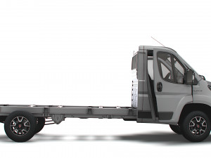 Fiat Ducato Chassis Truck SCab 4035WB HQInterior 2023 3D Model