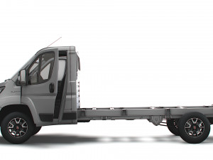 Fiat Ducato Chassis Truck SCab 4035WB HQInterior 2023 3D Model