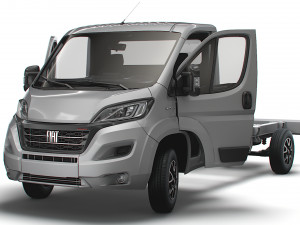 Fiat Ducato Chassis Truck SCab 4035WB HQInterior 2023 3D Model
