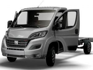 Fiat Ducato Chassis Truck SCab 4035WB HQInterior 2023 3D Model